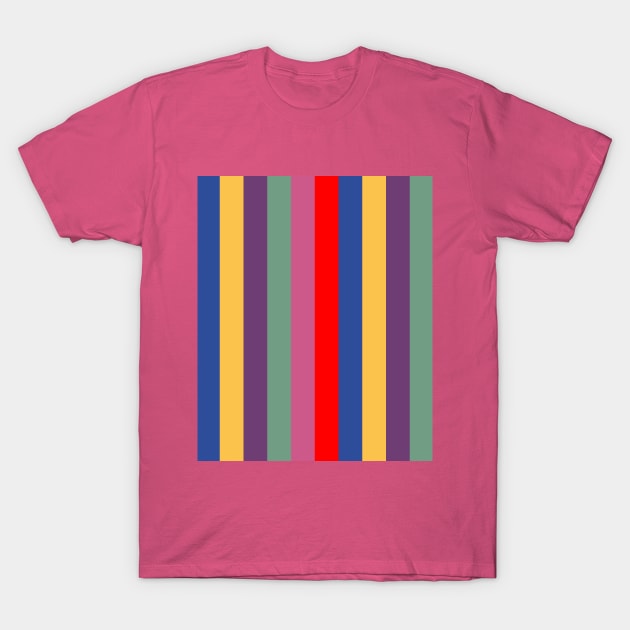 Retro colors stripes T-Shirt by Scar